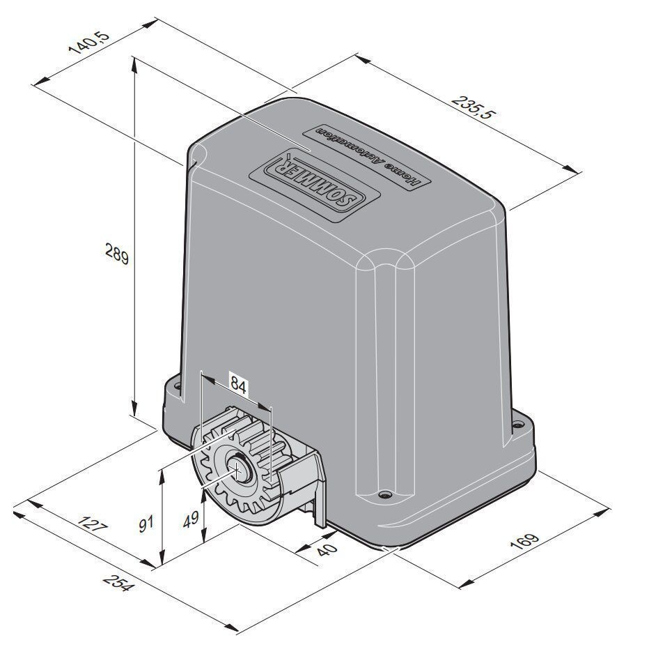 Sommer 3540V000 Schiebetorantrieb STArter Set