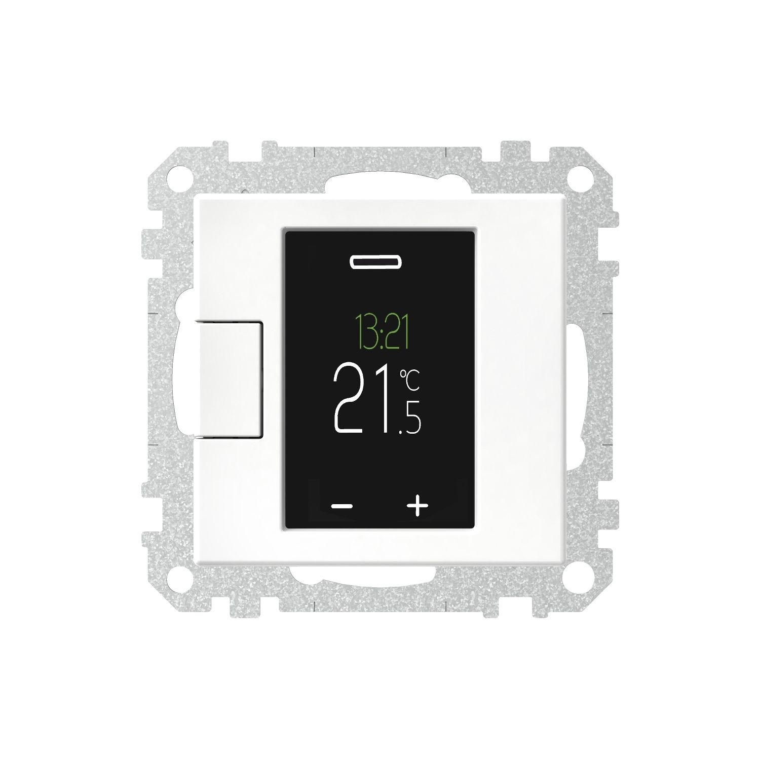 Elso WDE002478 Universal Temperaturregler-Einsatz, programmierbar, mit Touch-Display, Exxact, weiß glänzend