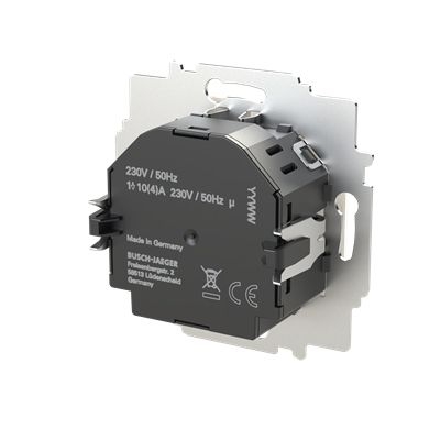 Busch-Jaeger 1095 UTA-BT Einsatz Raumtemperaturregler "Schließer", mit Display, Bluetooth