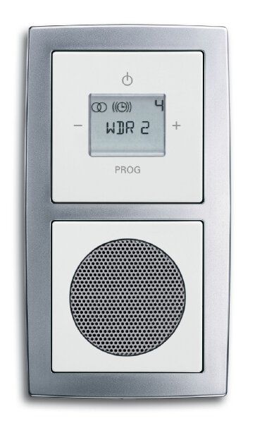 Busch-Jaeger 8215 U-101 Busch-Radio mit DAB+ und RDS-Stereo-Radiowecker, UP