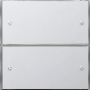 Gira 2032112 Tastsensensor 3 Komfort 2-fach für KNX, Flächenschalter, reinweiß glänzend