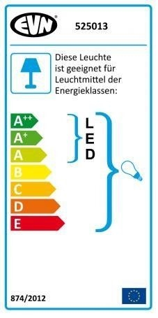 EVN 525001 Hochvolt-Halogen-Einbaustrahler 230V, schwenkbar, weiß