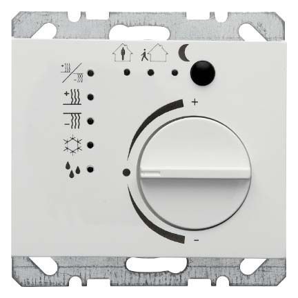 Berker 75441179 Temperaturregler mit Tasterschnittstelle, K.1, polarweiß glänzend
