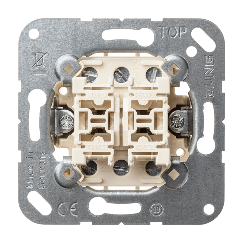 Jung 509U Wippschalter (Einsatz) 10 AX 250 V~, Doppel-Wechsel
