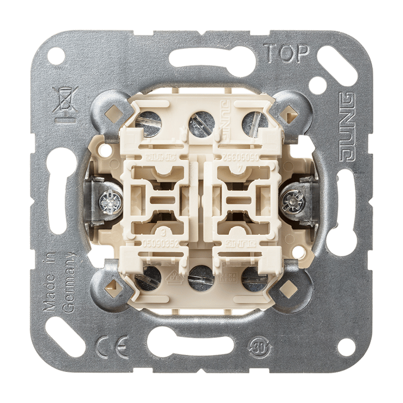 Jung 509 U Wippschalter Doppel-Wechsel  (2 Wippen)