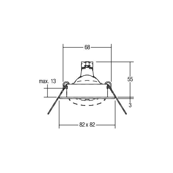 Brumberg 2296.15 Niedervolt-Einbaustrahler, GX5,3 schwenkbar