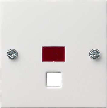 Gira 063827 Abdeckung Kontrollfenster gro脽 Zugschalter/-taster, System 55, reinwei脽 seidenmatt