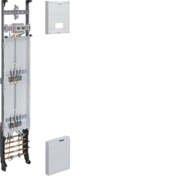 Hager ZH52P3KT Komplettfeld, universZ, 1350 × 250 mm, 3-Punkt, 2 Zählerplätze, 10 mm², mit Trennfunktion, verdrahtet
