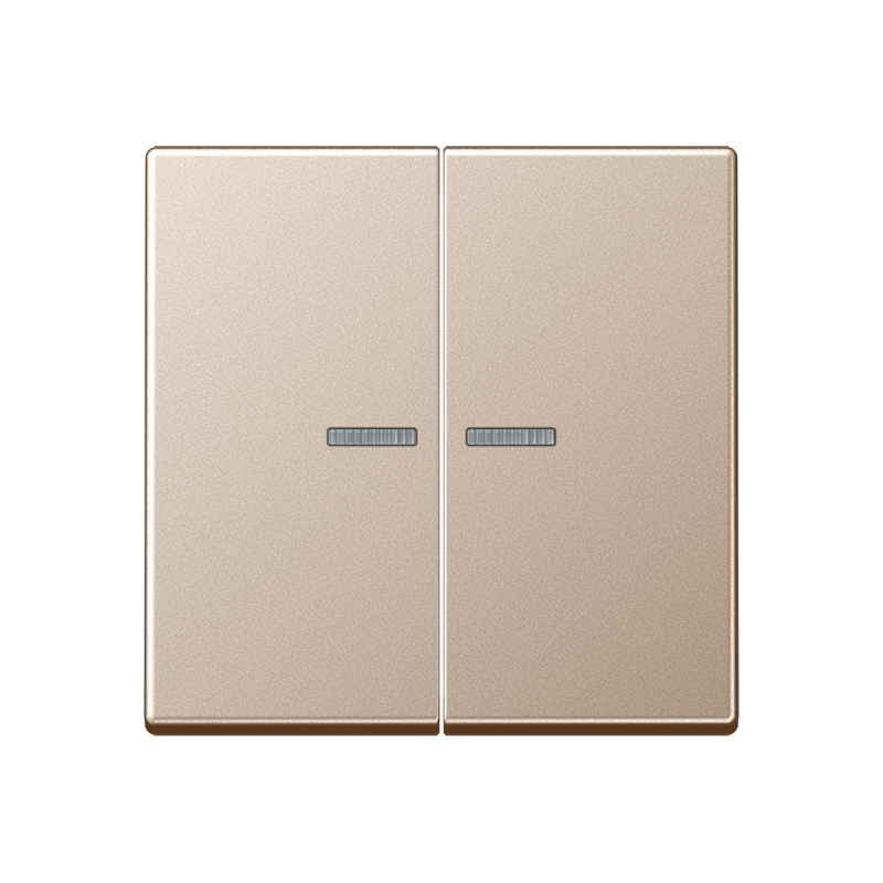 Jung A595KO5CH Wippe mit Lichtleiter, Duroplast lackiert, Serie A, champagner