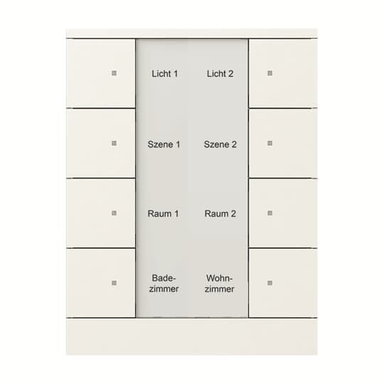 Busch-Jaeger SB/U8.0.11-884 Bedienelement 8-fach, studioweiß matt, Busch-Tenton