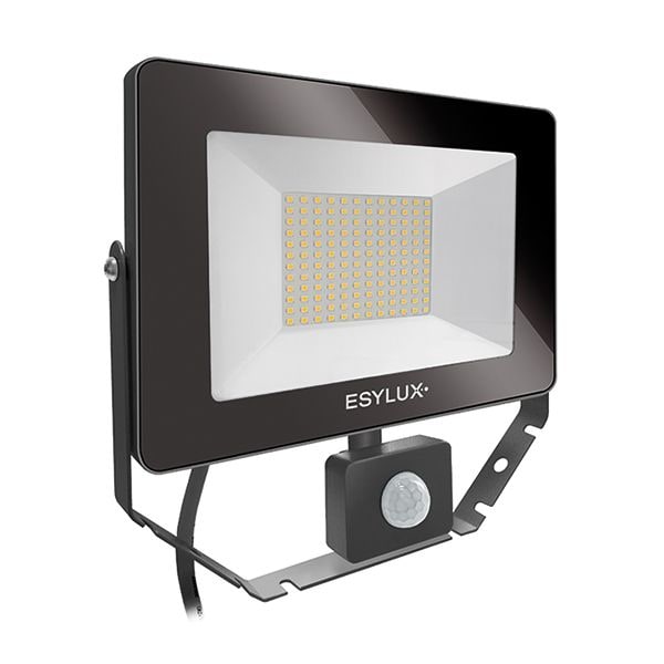 ESYLUX EL10810770 LED-Strahler mit Bewegungsmelder 4000 K, 50 W, Tiefe 32mm