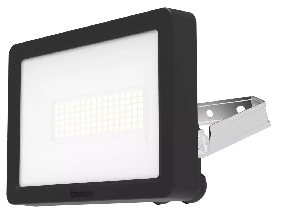 Theben 1020673 theLeda B20 dual LED-Strahler für Wand- und Deckenmontage, 20 W, 3000/4000 K umschaltbar, schwarz