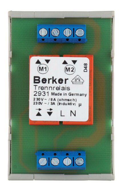 Berker 2931 RolloTec Trennrelais REG Hauselektronik