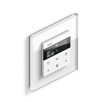 Gira 536603 S3000 Jalousie- und Schaltuhr Display, System 55, reinweiß glänzend