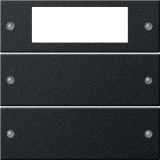 Gira 2192005 Wippenset 2-fach Plus System 55 Schwarz matt (lackiert)
