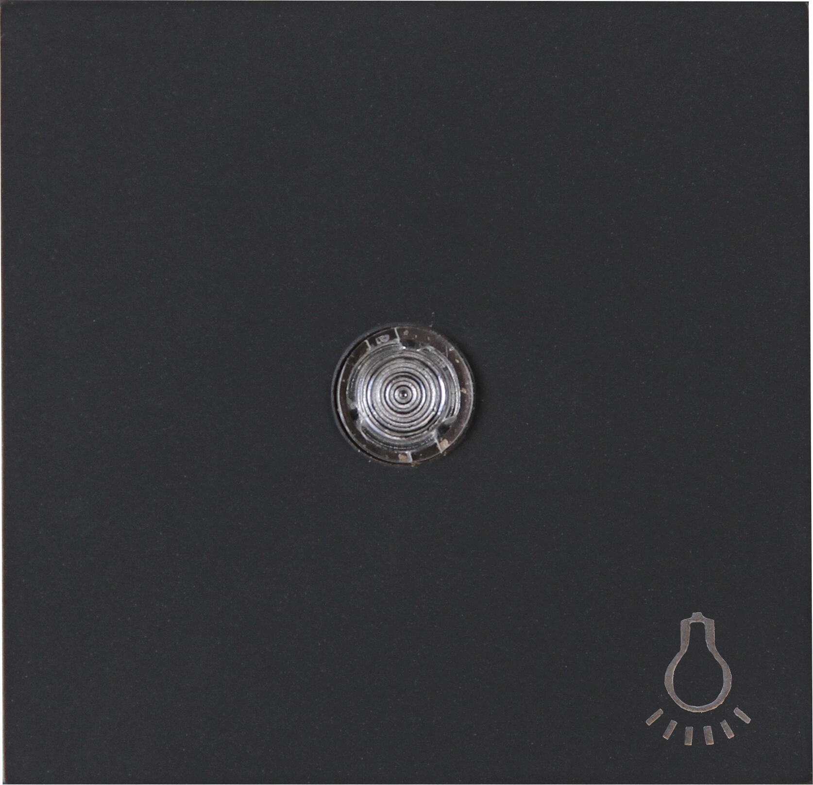 Kopp 490446001 HK07 - Flächenwippe mit Linse und Symbol "Licht", Farbe: anthrazit
