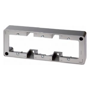 Berker 10316086 Aufputz-Rahmen 3-fach, Q.1, anthrazit samt lackiert