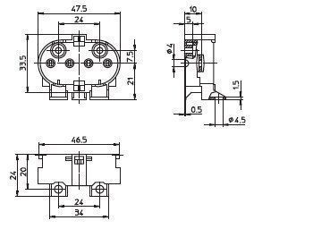Houben 101485 2G11-Aufbaufassung