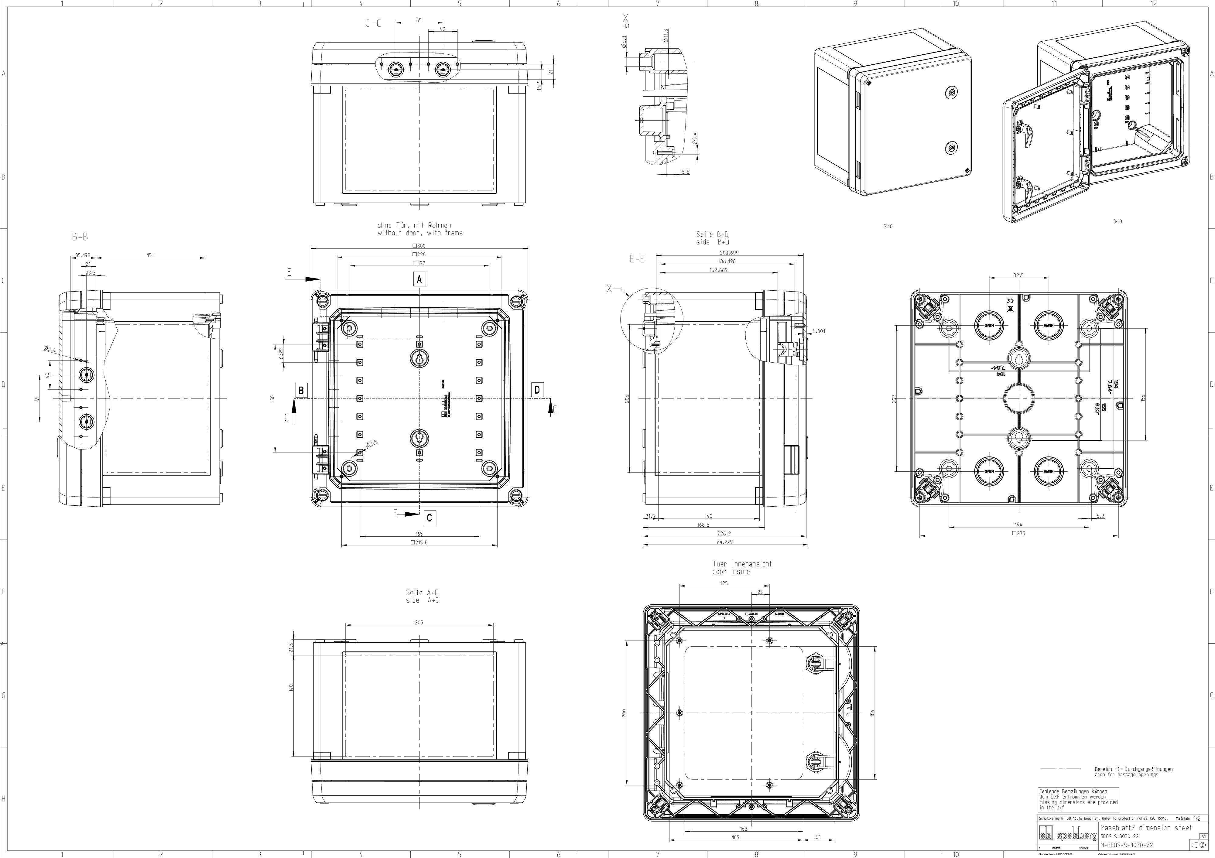 Spelsberg GEOS-S 3030-22-o Schaltschrank
