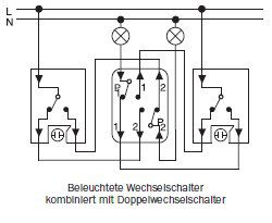 Merten MEG3128-0000 Wechselschalter/ Wechseltaster-Einsatz, 10 AX/10 A, Steckklemmen, AC 250 V