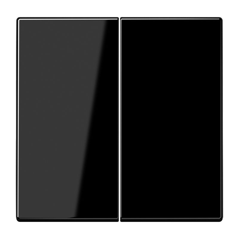 Jung LS102SW Wippe für Taster 2-fach, Duroplast, F10, Serie LS, schwarz