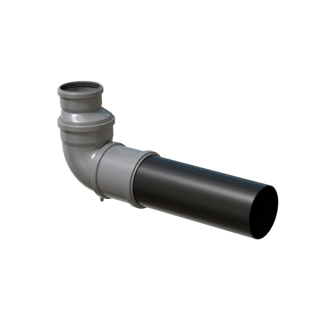 Kermi Y3502000013K x-well Rohbauset Dach, geeignet gedämmte Dachhaube Ø125 mm