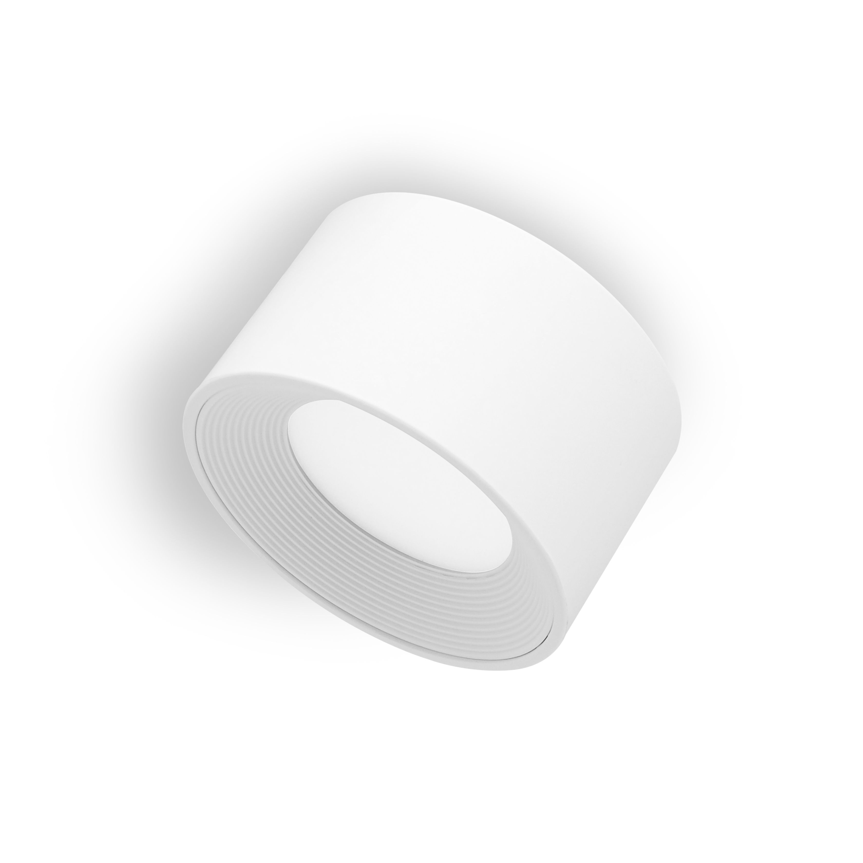qles AWR0625 Akku Wandleuchte, für Merten System-M, LED/3 Farbstufen (2700K, 4000K, 5700K), Aktivweiß glänzend, rund, IPX4, dimmbar, magnetisch/abnehmbar