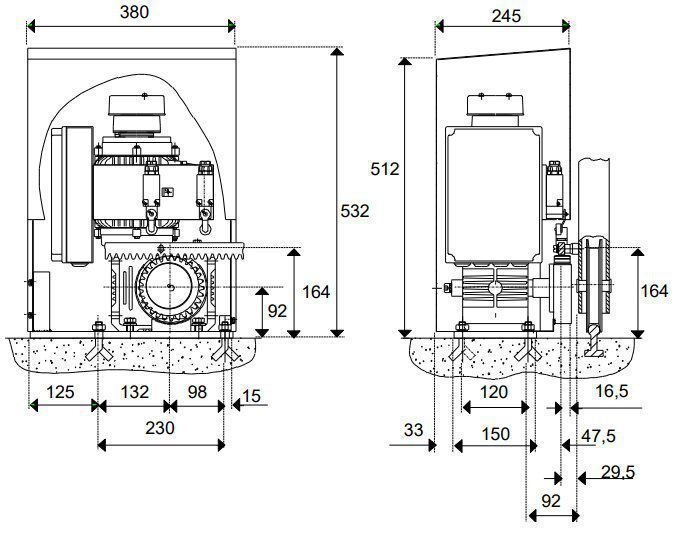 Sommer 3408V000 Schiebetorantrieb DS 600