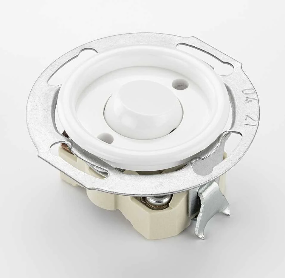THPG 176407 Wippschalter Kontroll Duroplast mit Glimmlampe, weiß