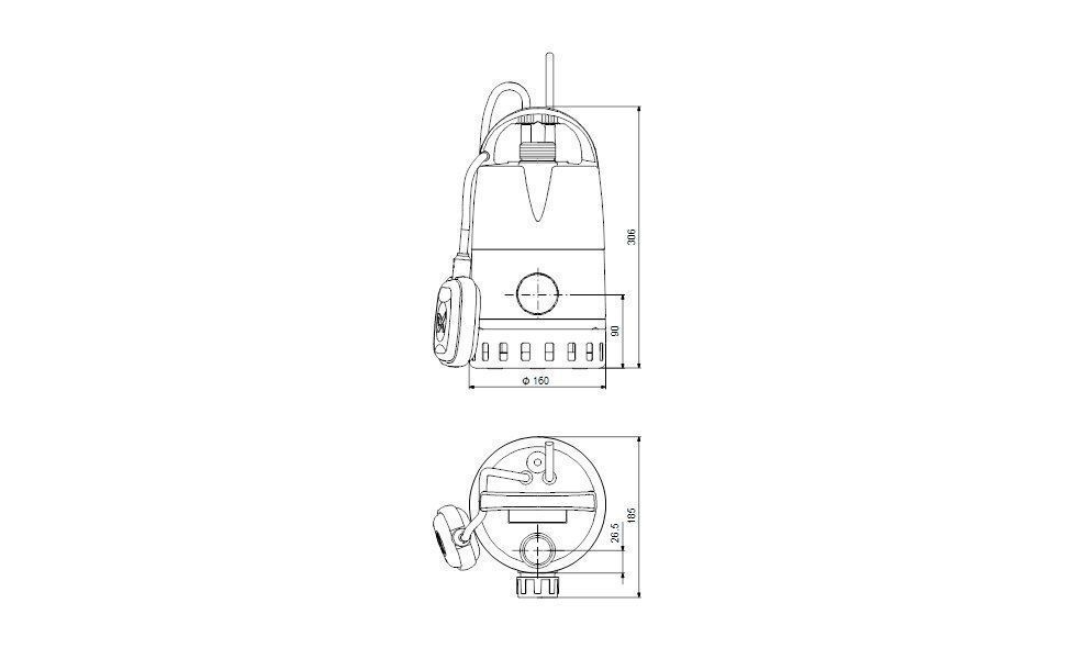 Grundfos 96280968 Tauchpumpe / Entwässerungspumpe Unilift CC7 - A1, 2.78 l/s, 7 m