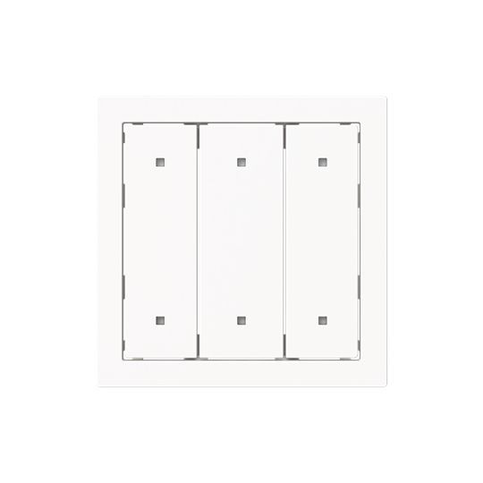 Busch-Jaeger 2570-30-44M Wippe 3-fach für Elektroniktaster mit transparenten Kalotten, studioweiß matt