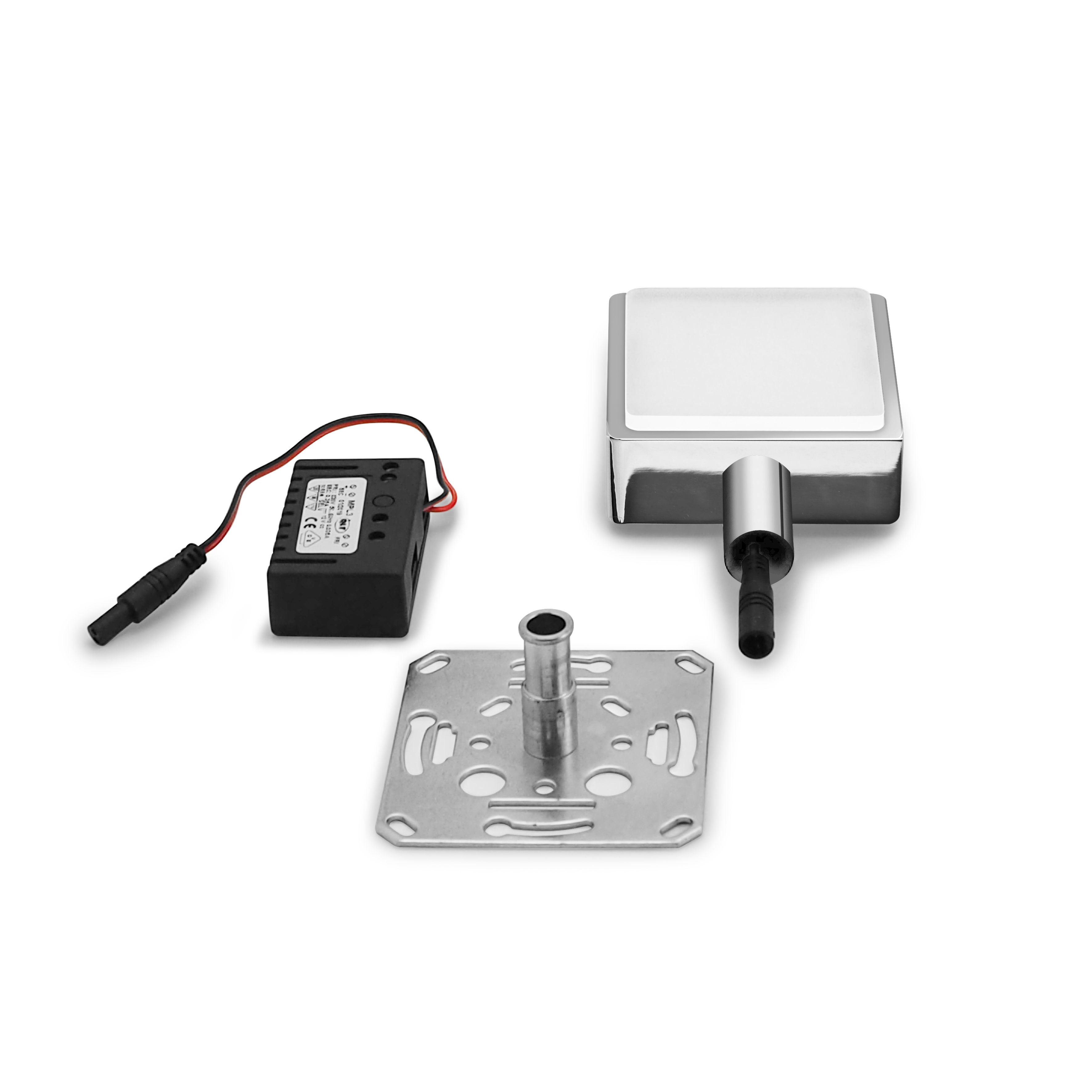 qles HWL0110 Wandlampe, für Merten D-Life/System-M, beleuchtet/LED/warmweiß (3000k), Chrom, IP44