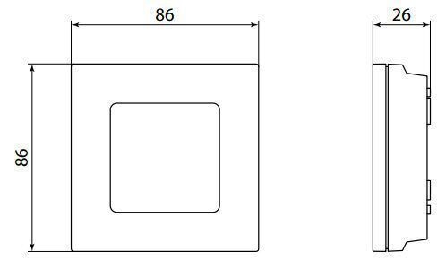 Devi 088U1081 Danfoss Icon™ Funk-Aufputzraumthermostat