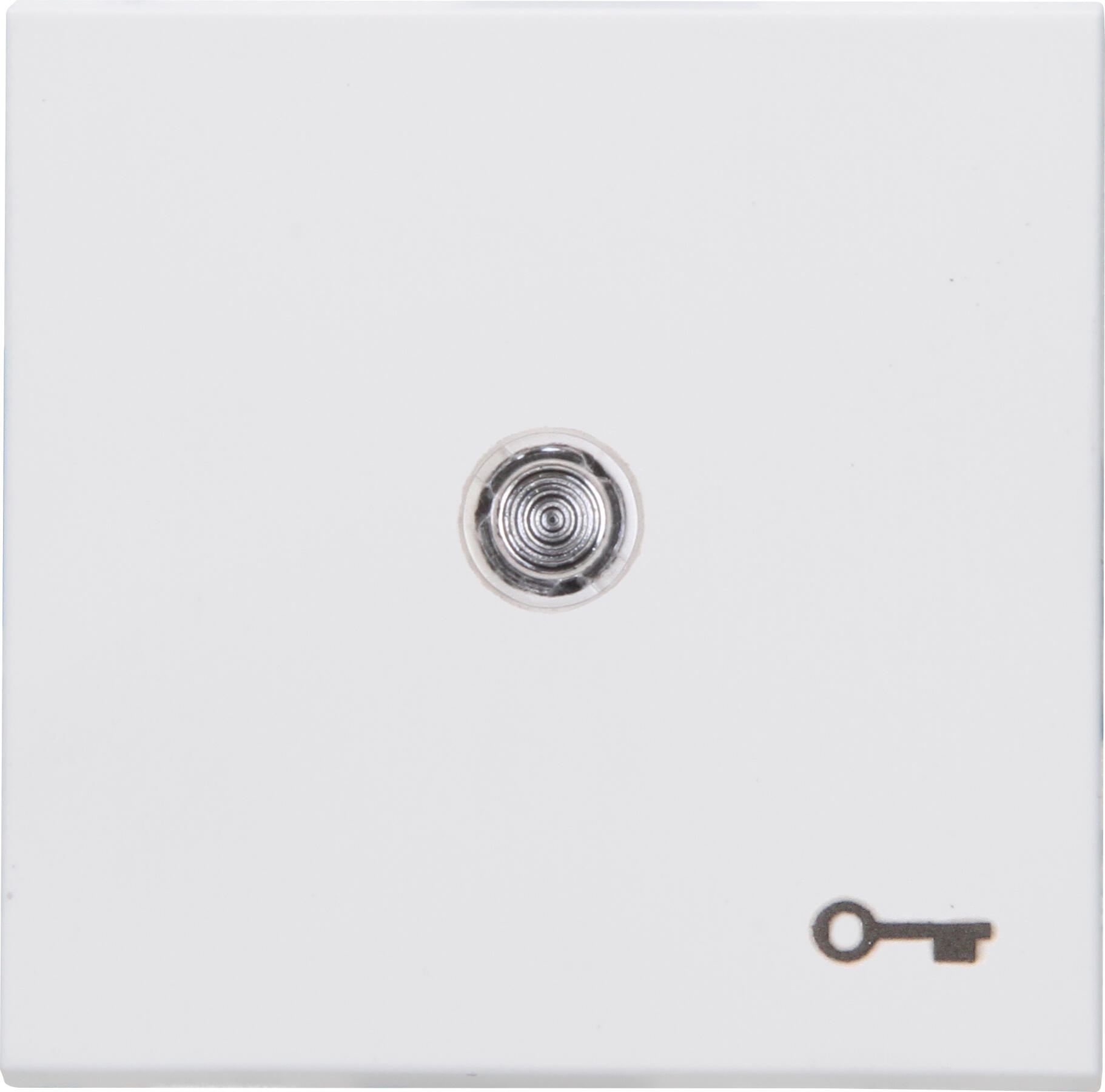 Kopp 490464003 HK07 - Flächenwippe mit Linse und Symbol "Schlüssel", Farbe: arktisweiß matt