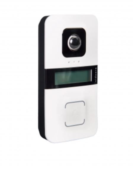 Grothe 75401 vidoora VD 720-W - WLAN Türstation weiß: Front weiß, Korpus anthrazit, 156 x 80 x 35 mm