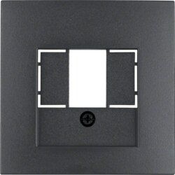Berker 10331606 Zentralstück mit TAE-Ausschnitt, S.1/B.3/B.7, anthrazit matt
