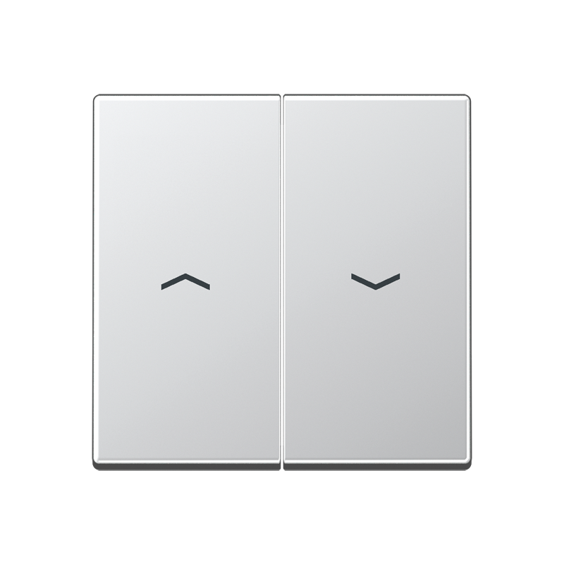 Jung A595PAL Wippe, mit Pfeilsymbolen, Duroplast lackiert, Serie A, aluminium