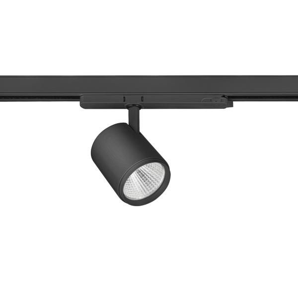 Brumberg 88182183DA LED-Schienenstrahler, rund, 31 W, 3.968 lm, 3000 K, DALI dimmbar, schwarz
