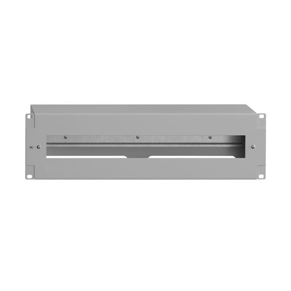 Rutenbeck 23510015 REG-Patchpanel, zur Aufnahmen von REG-Geräten,  19"/3 HE, 22 TE, lichtgrau (ähnlich RAL 7035)