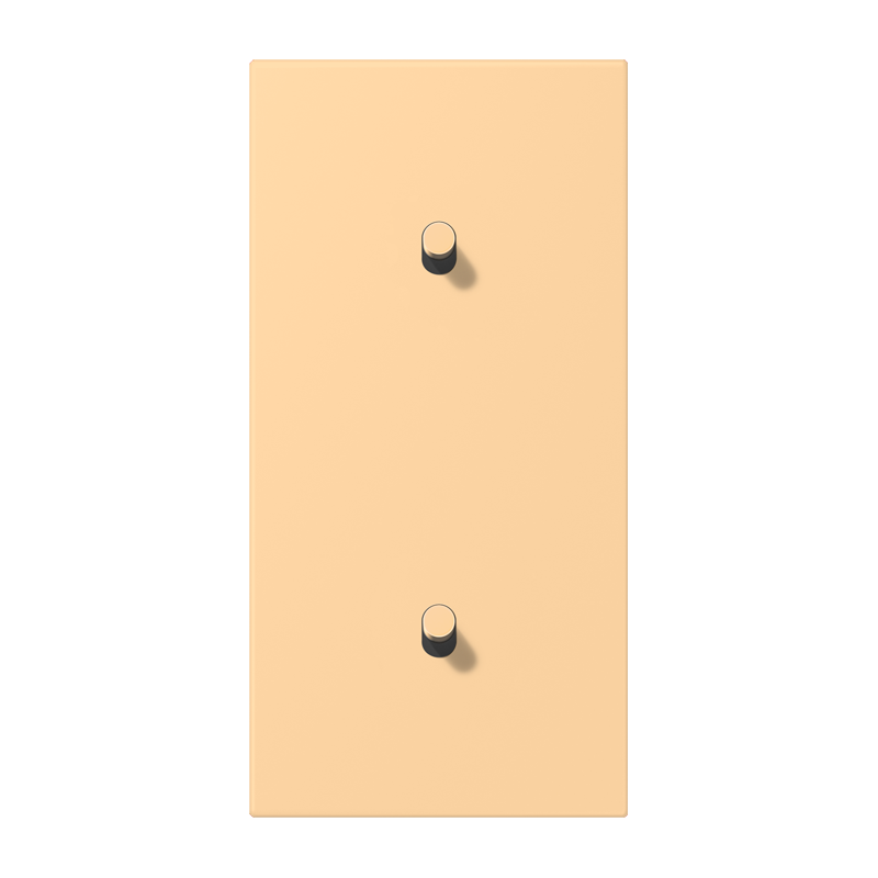Jung LC12-20R0258 Abdeckung mit Kipphebel "Zylinder", 2 x 1 Kipphebel, senkrecht, terre sienne claire 59