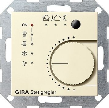 Gira 210001 Stetigregler Tasterschnittst. 4-fach KNX, System 55, cremeweiß glänzend