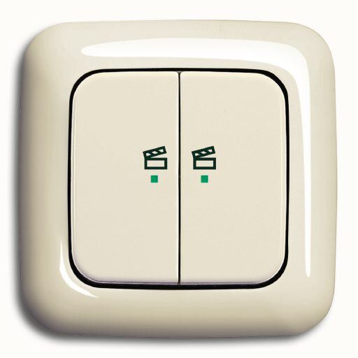 Busch-Jaeger 6233-22-212 Wippe 2-fach rechts mit Symbol Szene