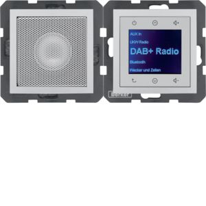 Berker 29801404 Radio Touch mit Lautsprecher DAB+, B.x, alu matt