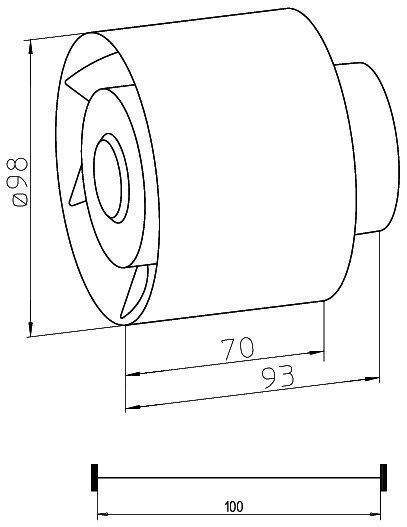 Helios REW90K Rohreinschubventilator