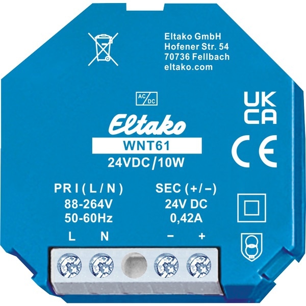 Eltako WNT61-24VDC/10W Weitbereichts-Schaltnetzteil 24V DC