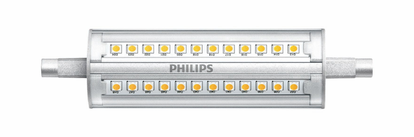 Philips 57879700 CorePro LEDlinear Hochvolt-Stablampen, 14 W, 830, 1600 lm, R7s, dimmbar