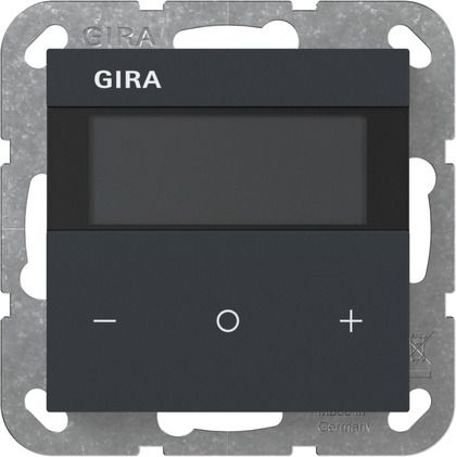 Gira 200528 Raumklimasensor Komfort KNX, System 55, anthrazit