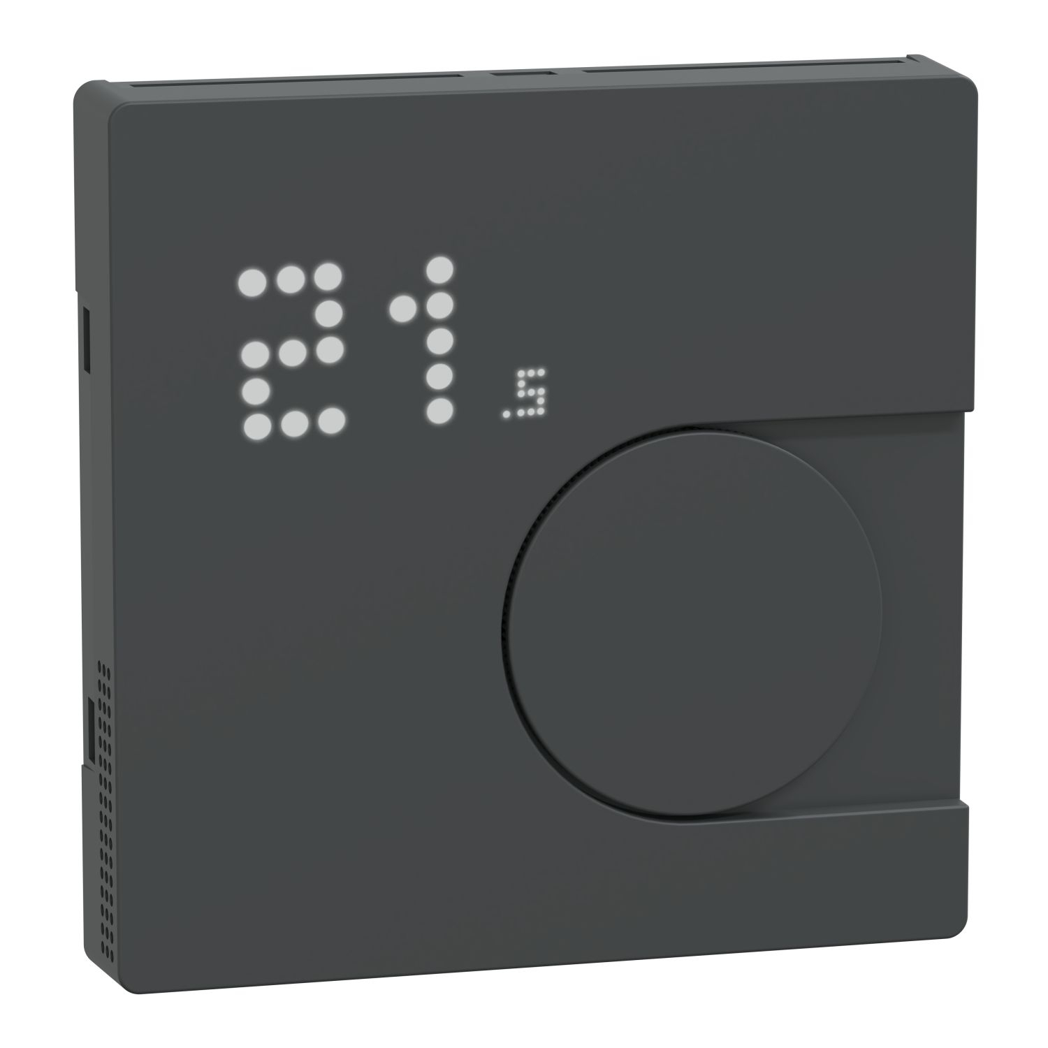 Merten MEG5779-6034 Connected Raumtemperaturregler-Modul, System Design, Works with Wiser, Zigbee, Wieser Home, anthrazit