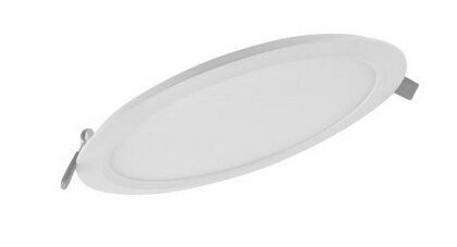LEDVANCE Downlight flach 18W Ø210mm, warmw., nicht dimmbar