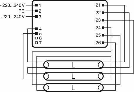 LEDVANCE QT-FIT8 3x18/4x18W EVG elektronisches Vorschaltgerät für T8-Leuchten